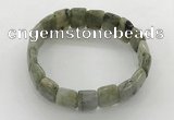 CGB3431 7.5 inches 12*15mm faceted rectangle labradorite bracelets