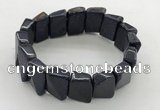 CGB3471 7.5 inches 12*17mm trapezoid blue goldstone bracelets