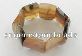 CGB3501 7.5 inches 30*40mm oval agate bracelets wholesale