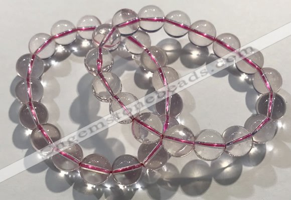 CGB4002 7.5 inches 12mm round rose quartz beaded bracelets