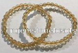 CGB4027 7.5 inches 6mm round citrine beaded bracelets wholesale