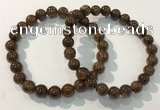 CGB4093 7.5 inches 8mm round rutilated quartz beaded bracelets