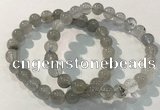 CGB4102 7.5 inches 8mm round rutilated quartz beaded bracelets