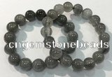 CGB4106 7.5 inches 13mm round rutilated quartz beaded bracelets