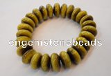 CGB450 8 inches 7*15mm rondelle yellow tiger eye gemstone bracelet wholesale