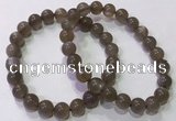 CGB4524 7.5 inches 8mm round grey moonstone beaded bracelets