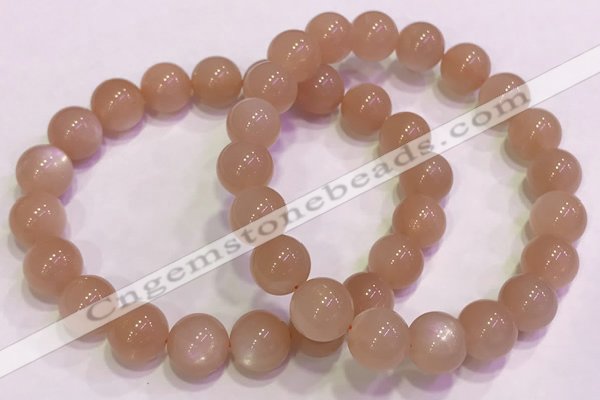 CGB4588 7.5 inches 10mm - 11mm round sunstone beaded bracelets