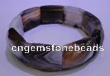 CGB460 8 inches 18*25mm faceted rectangle botswana agate bracelet