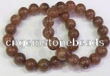 CGB4610 12mm - 13mm round golden rutilated quartz beaded bracelets