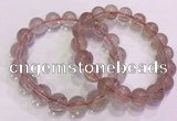 CGB4634 12mm - 13mm round red rutilated quartz beaded bracelets