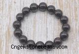 CGB5312 10mm, 12mm round garnet beads stretchy bracelets