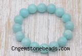 CGB5320 10mm, 12mm round amazonite beads stretchy bracelets