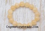 CGB5363 10mm, 12mm round honey jade beads stretchy bracelets