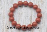 CGB5372 10mm, 12mm round red jasper beads stretchy bracelets