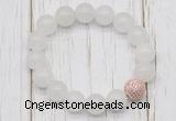 CGB5684 10mm, 12mm candy jade beads with zircon ball charm bracelets