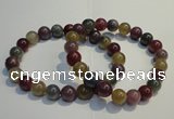 CGB650 7.5 inches 8.5mm - 9mm round natural ruby sapphire bracelet