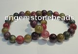 CGB651 7.5 inches 10.5mm - 11mm round natural ruby sapphire bracelet