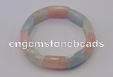 CGB668 7.5 inches 15*20mm morganite gemstone bracelet