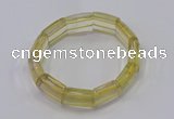 CGB670 7.5 inches 15*18mm lemon quartz bracelet wholesale