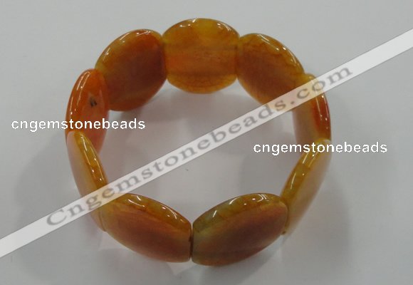 CGB701 8 inches 25*30mm agate gemstone bracelet wholesale