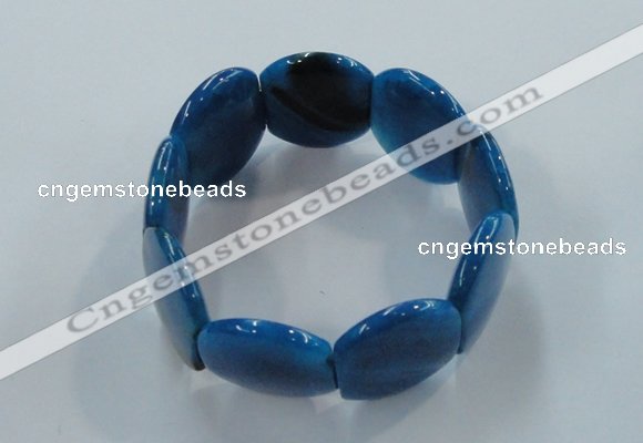 CGB703 8 inches 25*30mm agate gemstone bracelet wholesale