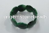 CGB704 8 inches 25*30mm agate gemstone bracelet wholesale