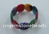 CGB705 8 inches 25*30mm agate gemstone bracelet wholesale