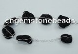 CGB715 8 inches 15*20mm - 20*25mm nuggets lava gemstone bracelets