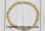 CGB7200 4mm tiny golden tiger eye beaded meditation yoga bracelets