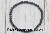 CGB7206 4mm tiny purple tiger eye beaded meditation yoga bracelets