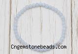 CGB7234 4mm tiny blue lace agate beaded meditation yoga bracelets