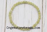 CGB7242 4mm tiny China jade beaded meditation yoga bracelets