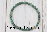 CGB7244 4mm tiny African jade beaded meditation yoga bracelets