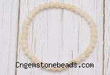 CGB7246 4mm tiny honey jade beaded meditation yoga bracelets