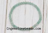 CGB7248 4mm tiny green aventurine beaded meditation yoga bracelets