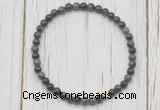 CGB7279 4mm tiny kambaba jasper beaded meditation yoga bracelets