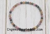 CGB7296 4mm tiny tourmaline beaded meditation yoga bracelets