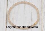 CGB7302 4mm tiny moonstone beaded meditation yoga bracelets