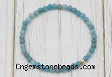 CGB7309 4mm tiny apatite beaded meditation yoga bracelets