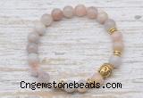 CGB7461 8mm colorful agate bracelet with buddha for men or women