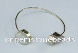 CGB754 13*18mm - 15*20mm oval druzy agate gemstone bangles