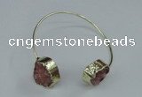 CGB777 13*18mm - 15*20mm freeform druzy agate gemstone bangles