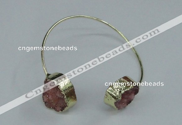 CGB777 13*18mm - 15*20mm freeform druzy agate gemstone bangles