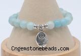 CGB7794 8mm amazonite gemstone bead with luckly charm bracelets