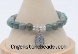 CGB7795 8mm African turquoise bead with luckly charm bracelets
