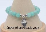 CGB7820 8mm peru amazonite bead with luckly charm bracelets