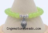 CGB7882 8mm candy jade bead with luckly charm bracelets whoesale