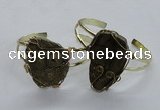 CGB820 30*35mm – 30*40mm freeform plated druzy agate bangles