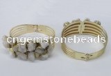 CGB821 30*68mm - 30*70mm druzy agate gemstone bangles wholeasale