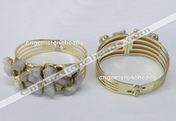 CGB821 30*68mm - 30*70mm druzy agate gemstone bangles wholeasale